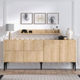 Hanah Home Stella Consola Sapphire Oak